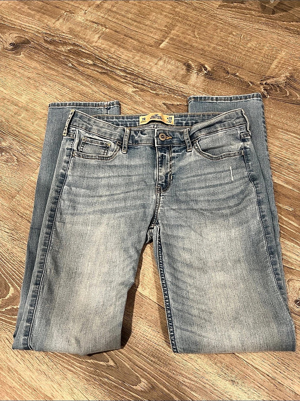 Hollister Skinny Jean Skinny Jeans Blue Waist 28 Inseam 32